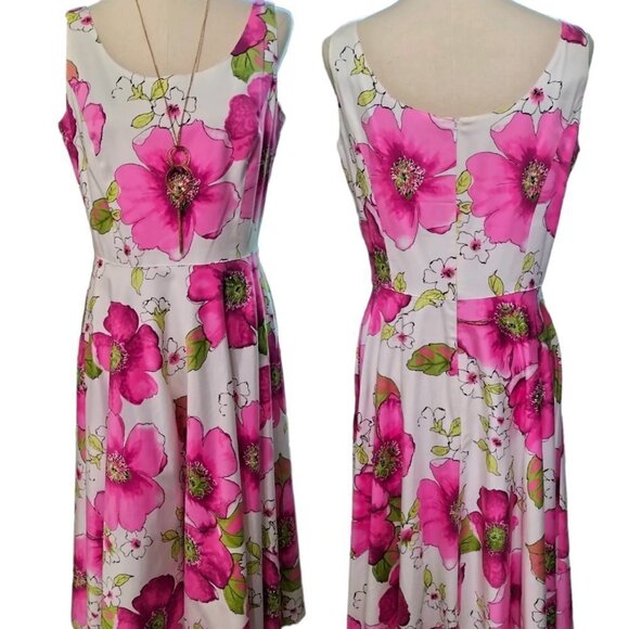 Plaza South Dresses & Skirts - (758)Plaza South Casual Summer Cocktail Floral Print Dress Size 10